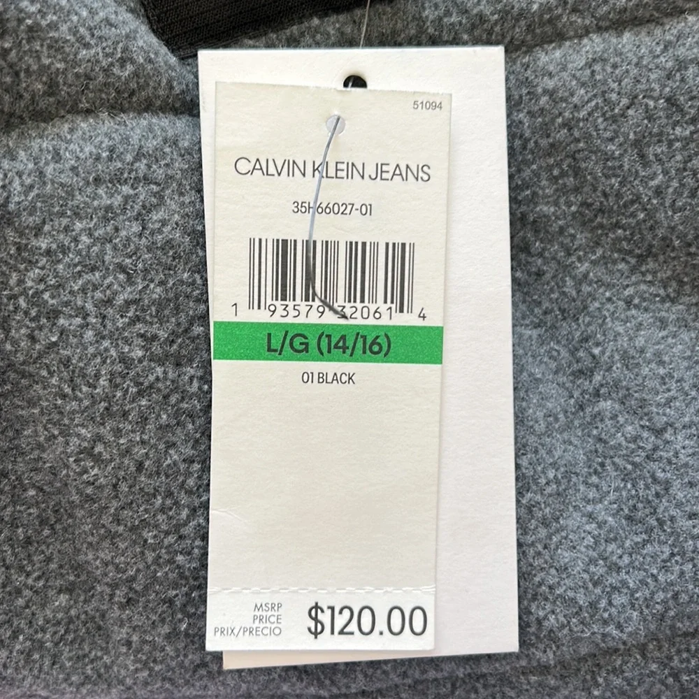 CALVIN KLEIN JEANS JACKET COAT SIZE L 14/16 MSRP $120.00 NWT